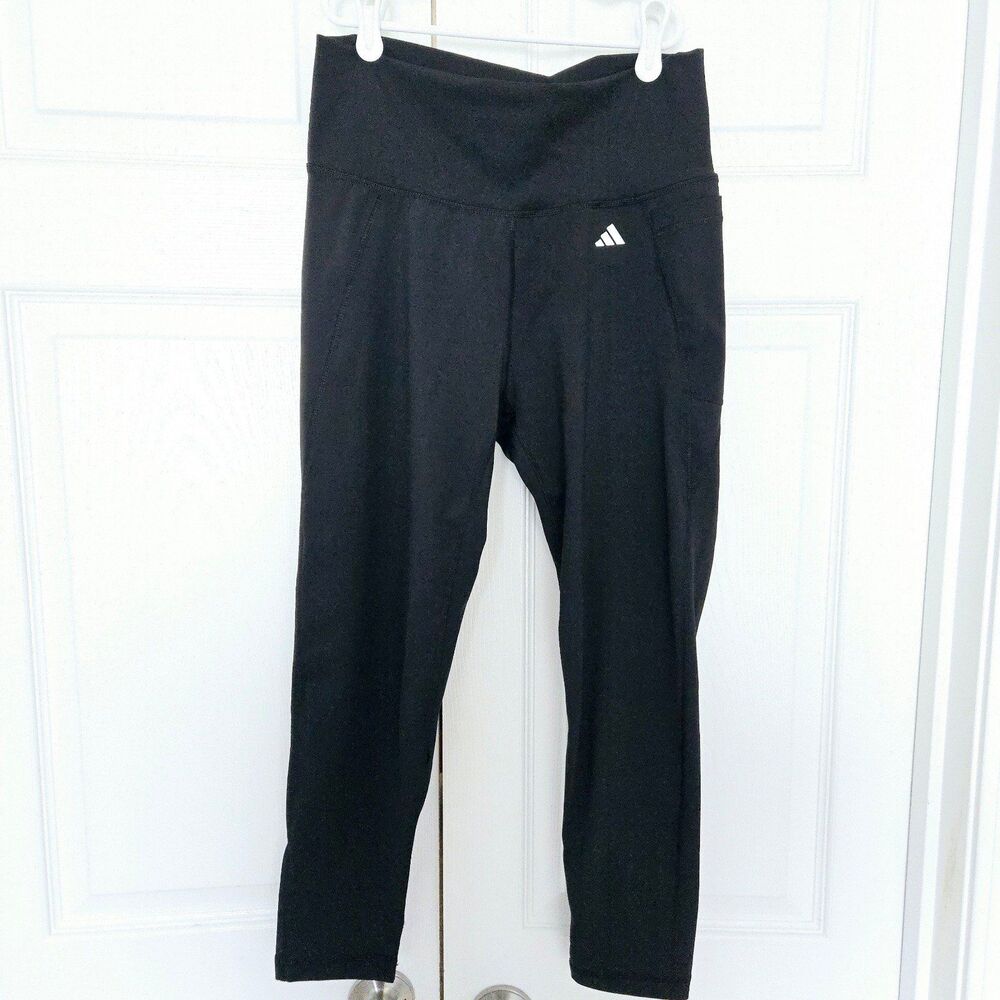 Adidas Women's Active Tight Fit Aeroready Leggings Size Large 23" Inseam Cut Tag